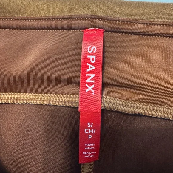 SPANX Cocoa Brown Leggings - Picture 2 of 8